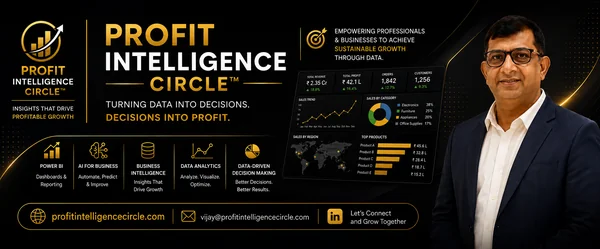 Vijay Kumar A, Founder of Profit Intelligence Circle